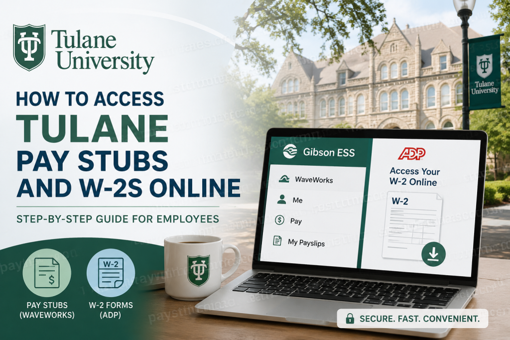 How to Access Tulane Pay Stubs and W-2s Online