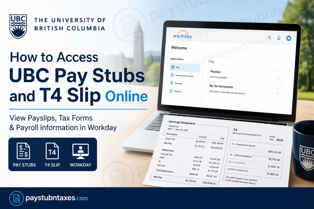 How to Access UBC Pay Stubs and T4 Slips Online