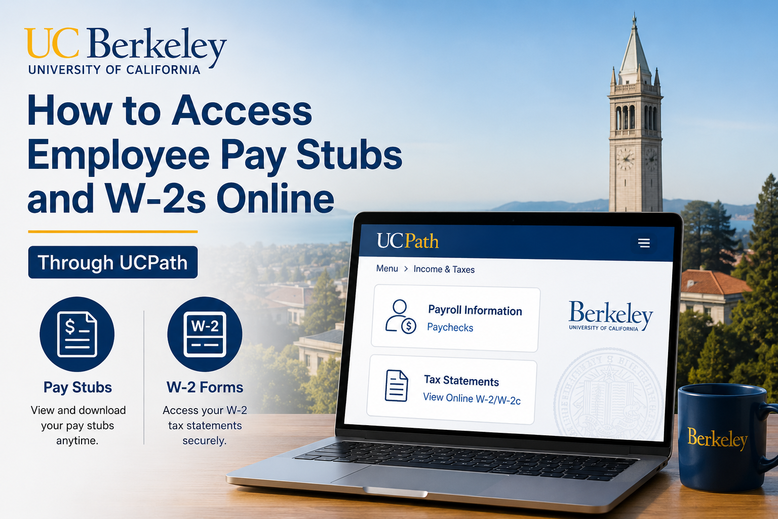 How to Access UC Berkeley Employee Pay Stubs and W-2s Online