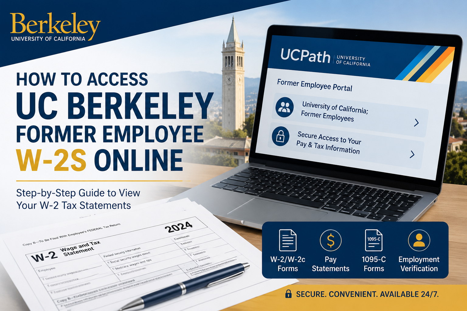 How to Access UC Berkeley Former Employee W2s Online