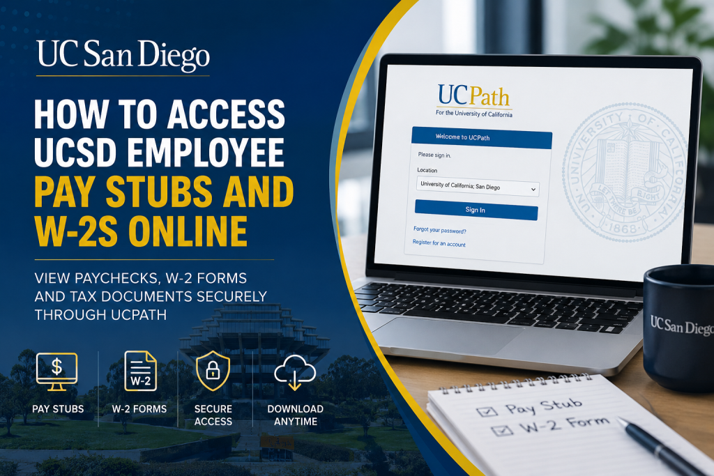 How to Access UCSD Employee Pay Stubs and W-2s Online