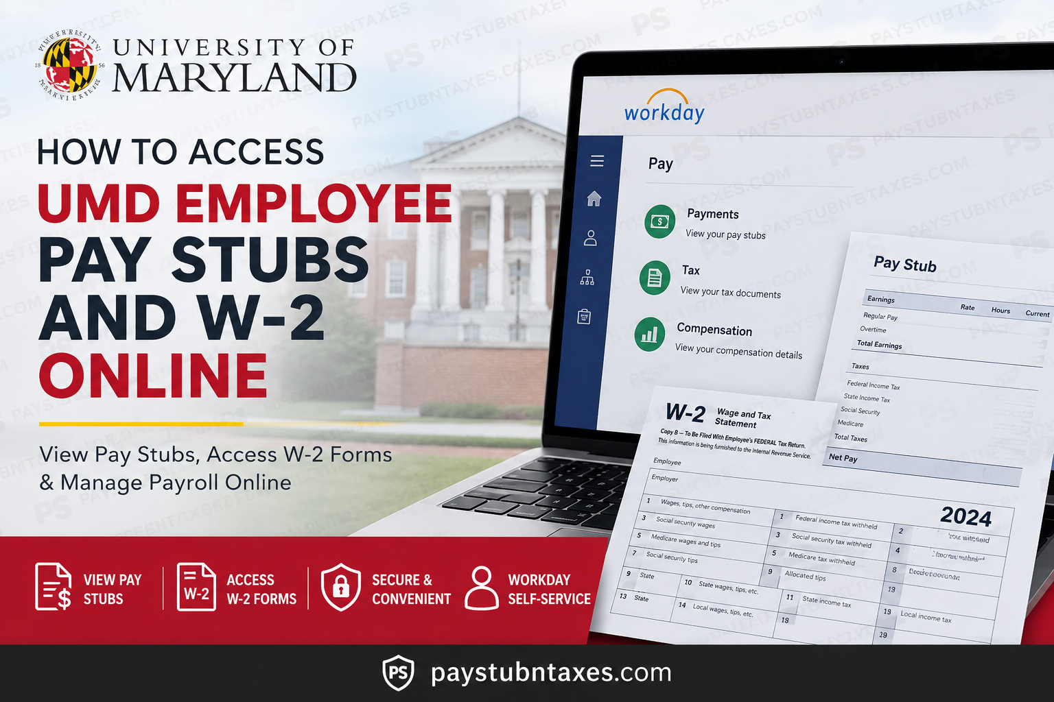 How to Access UMD Employee Pay Stubs and W-2 Online