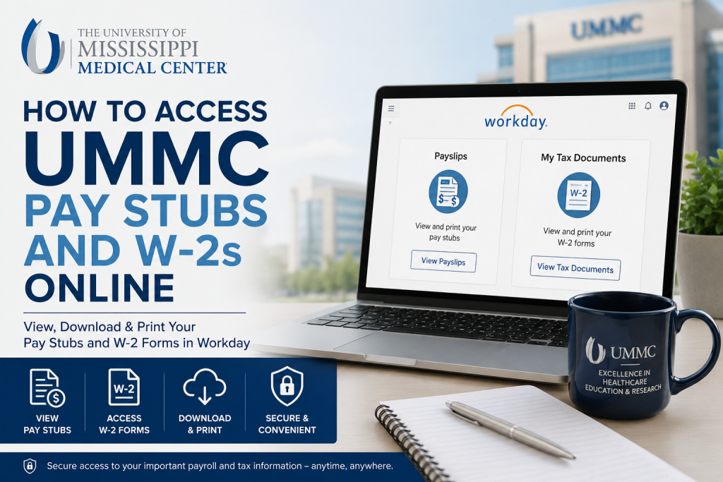 How to Access UMMC Pay Stubs & W-2s Online
