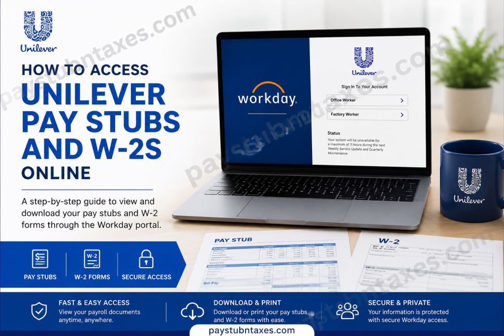 How to Access Unilever Pay Stubs and W-2s Online
