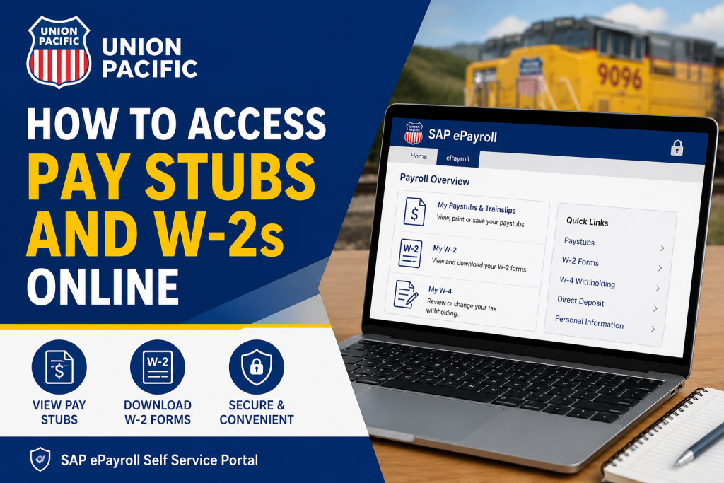 How to Access Union Pacific Pay Stubs and W-2s Online
