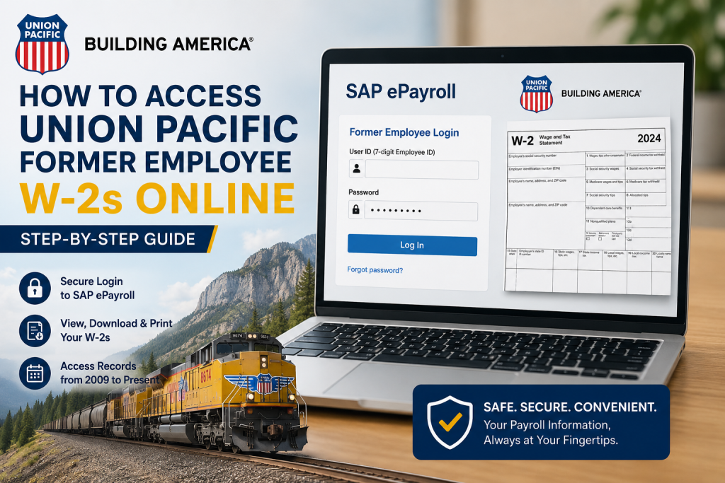 How to Access Union Pacific Former Employee W-2s Online