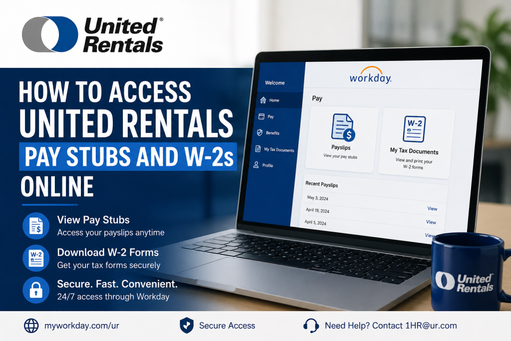 How to Access United Rentals Pay Stubs and W-2s Online