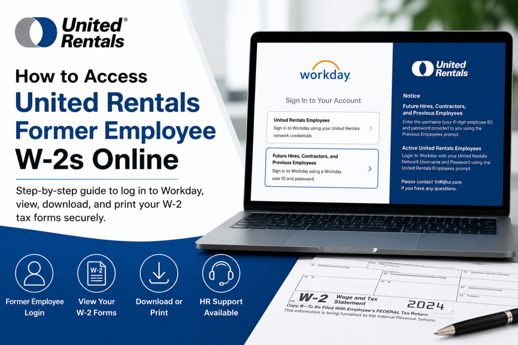 How to Access United Rentals Former Employee W-2s Online