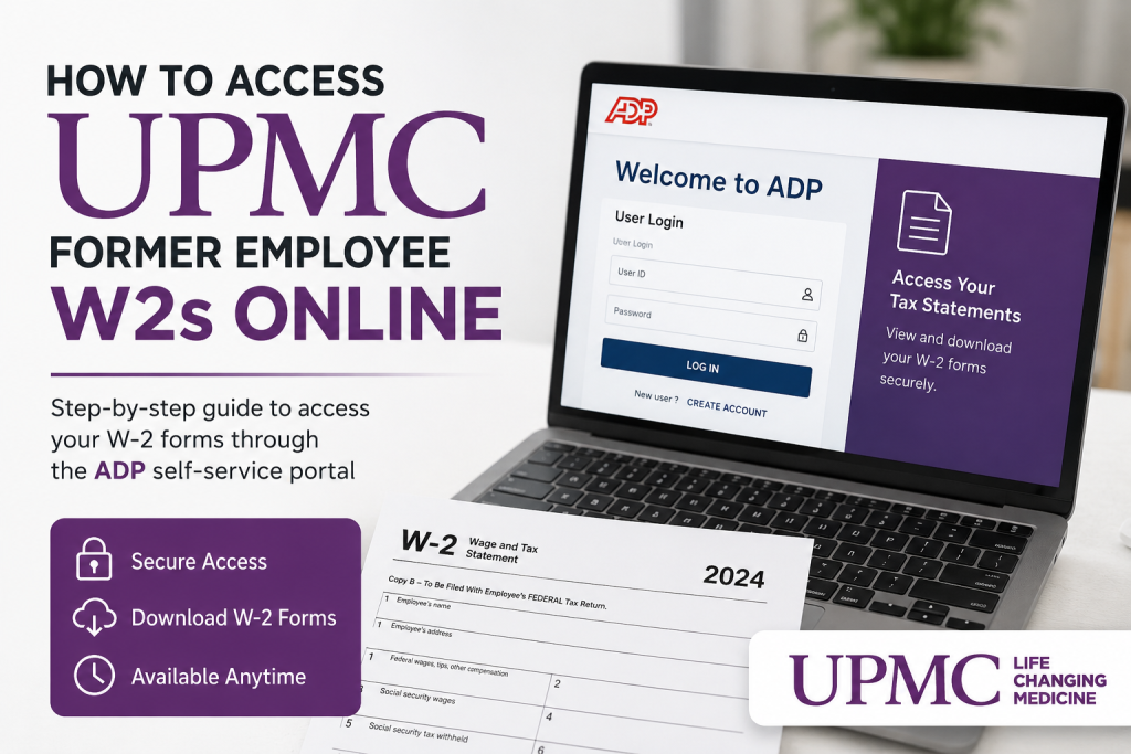 How to Access UPMC Former Employee W2s Online