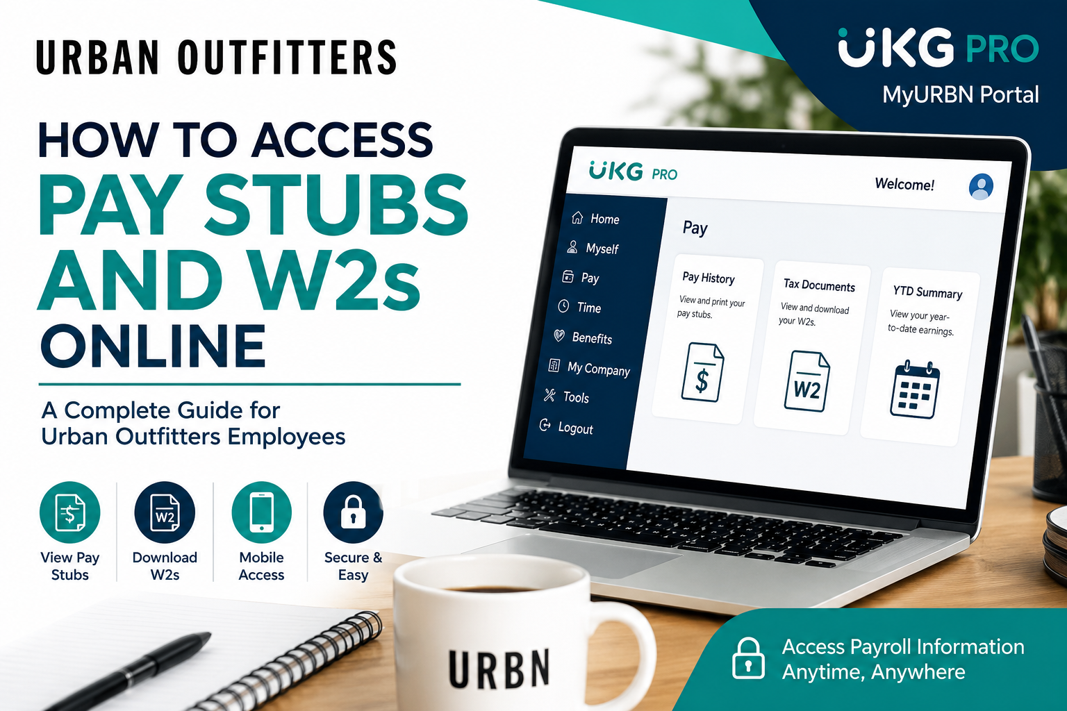 How to Access Urban Outfitters Pay Stubs and W2s Online