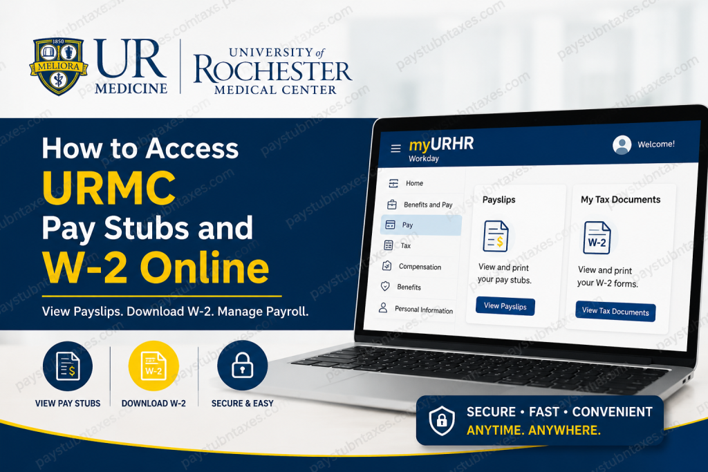 How to Access URMC Pay Stubs & W-2s Online