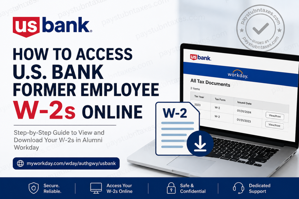 How to Access U.S. Bank Former Employee W-2s Online