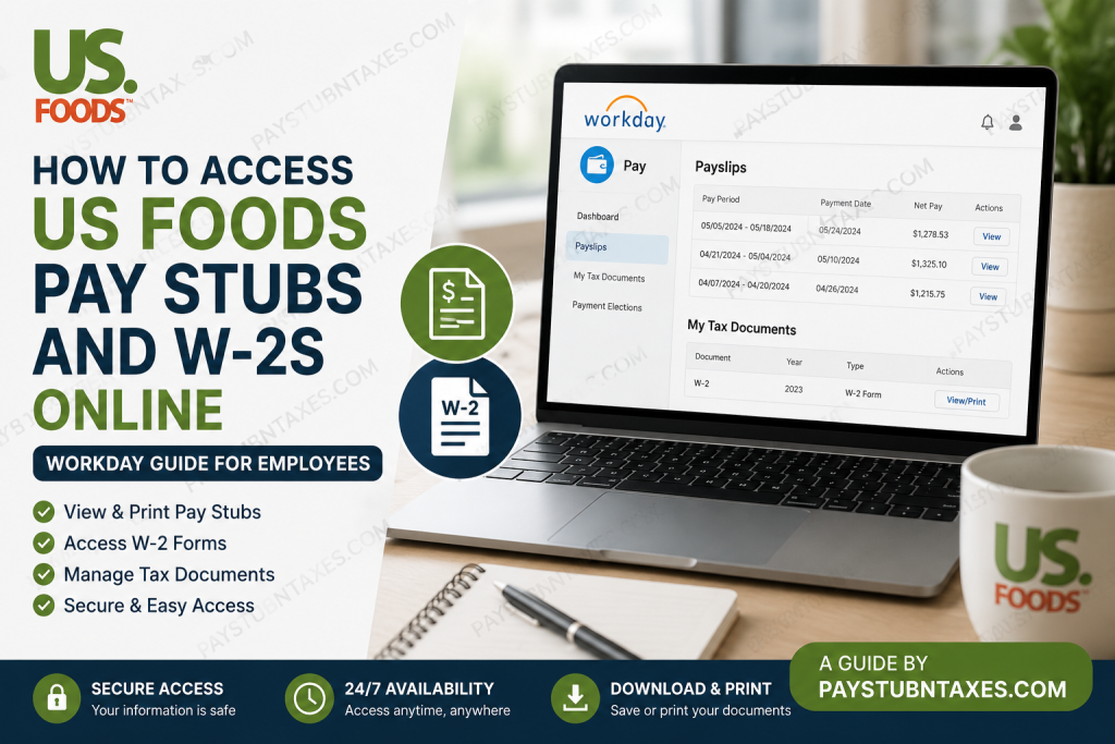 How to Access US Foods Pay Stubs and W-2s Online