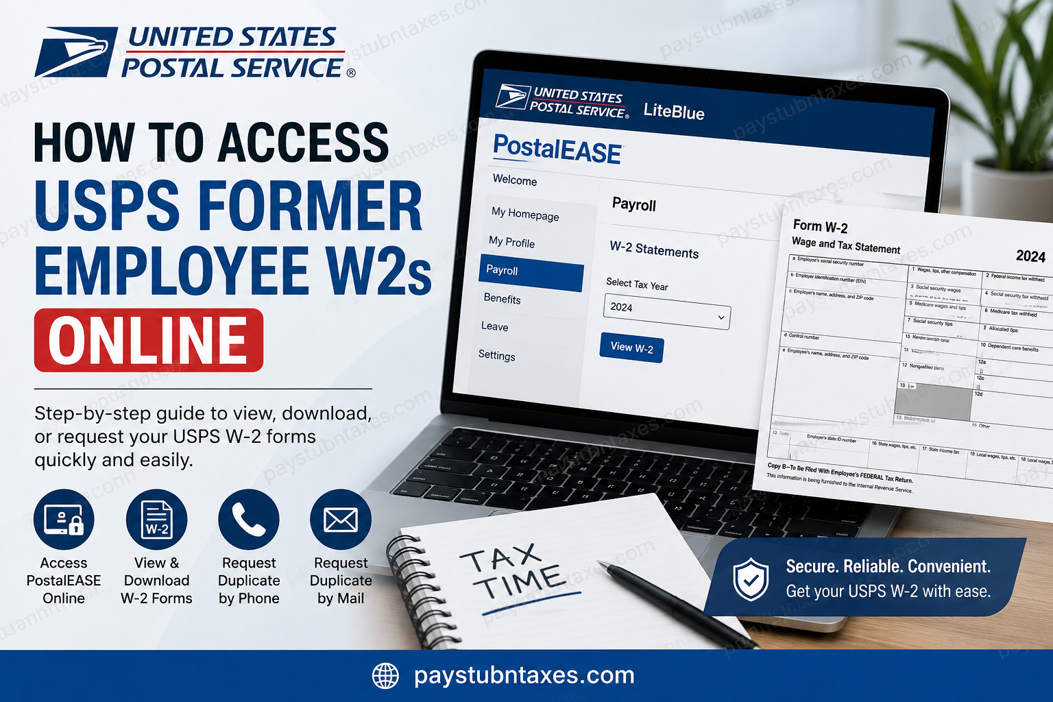 How to Access USPS Former Employee W2s Online
