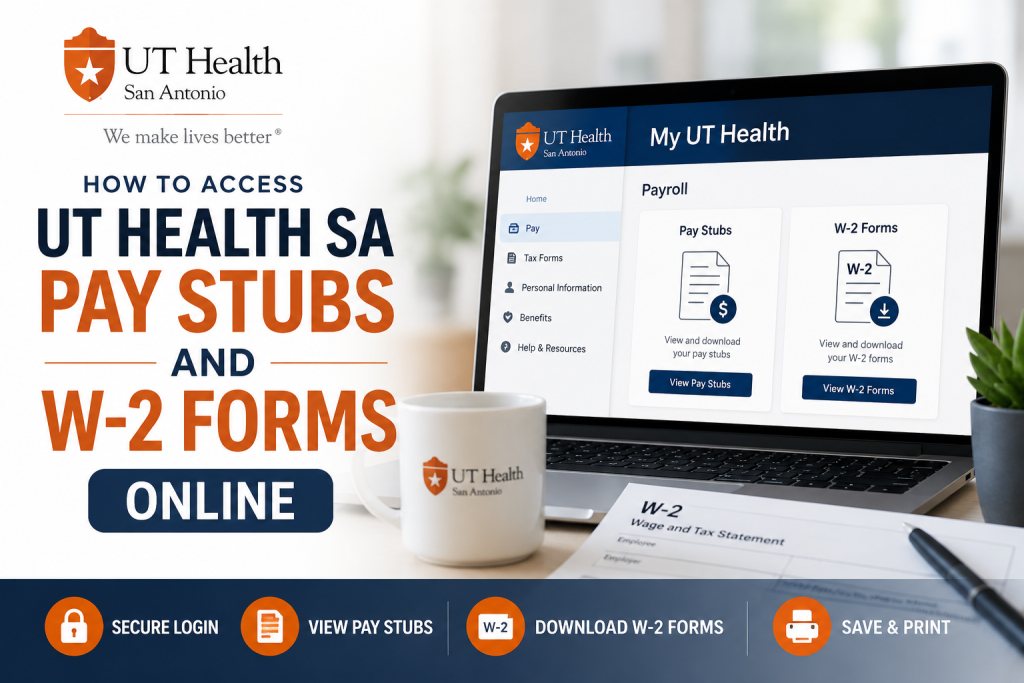 How to Access UT Health SA Employee Pay Stubs and W2s Online