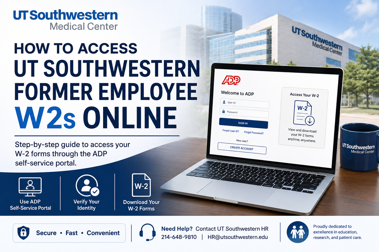 How to Access UT Southwestern Former Employee W2s Online
