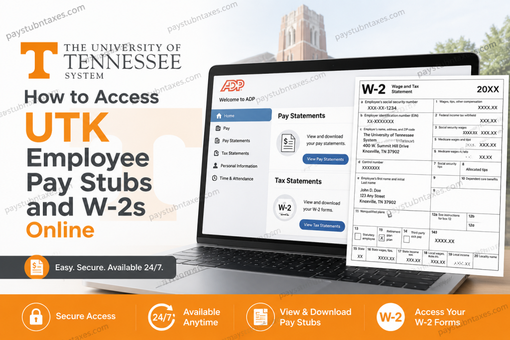 How to Access UTK Employee Pay Stubs and W-2s Online