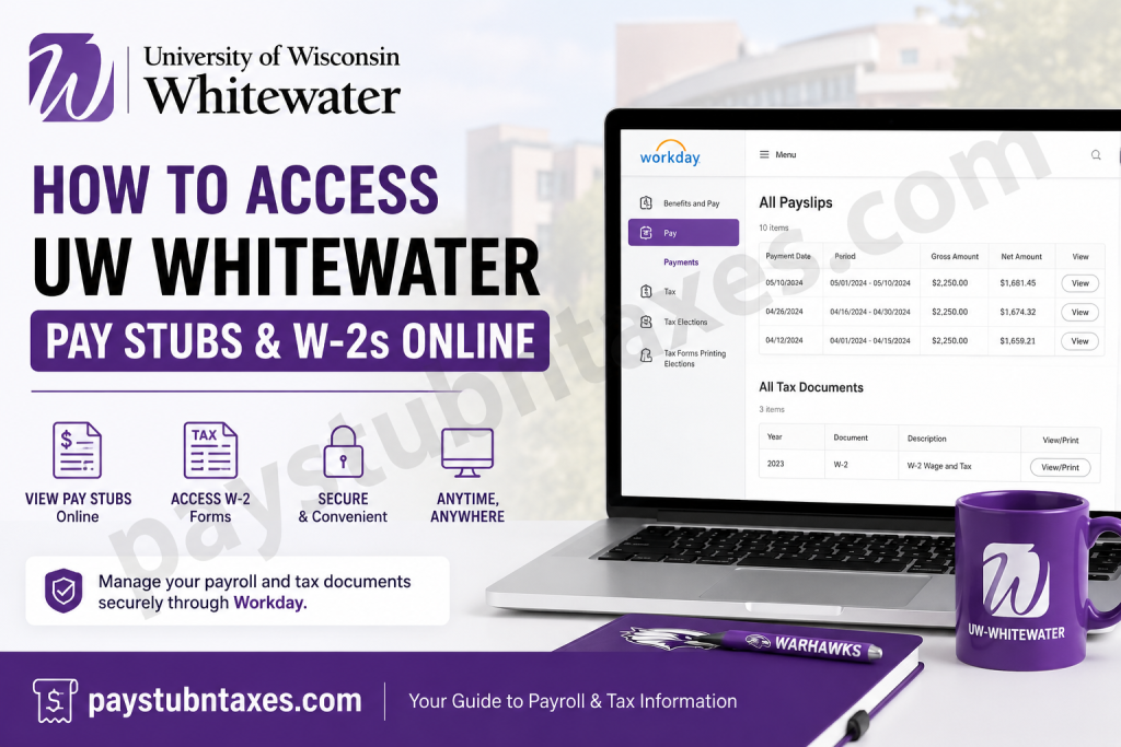 How to Access UW-Whitewater Pay Stubs and W2s Online