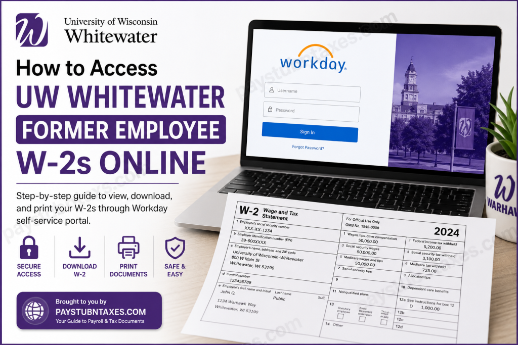 How to Access UW-Whitewater Former Employee W-2s Online