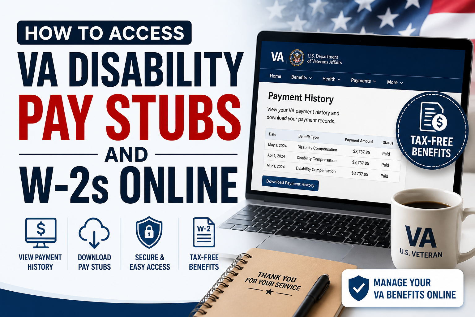 How to Access VA Disability Pay Stubs Online