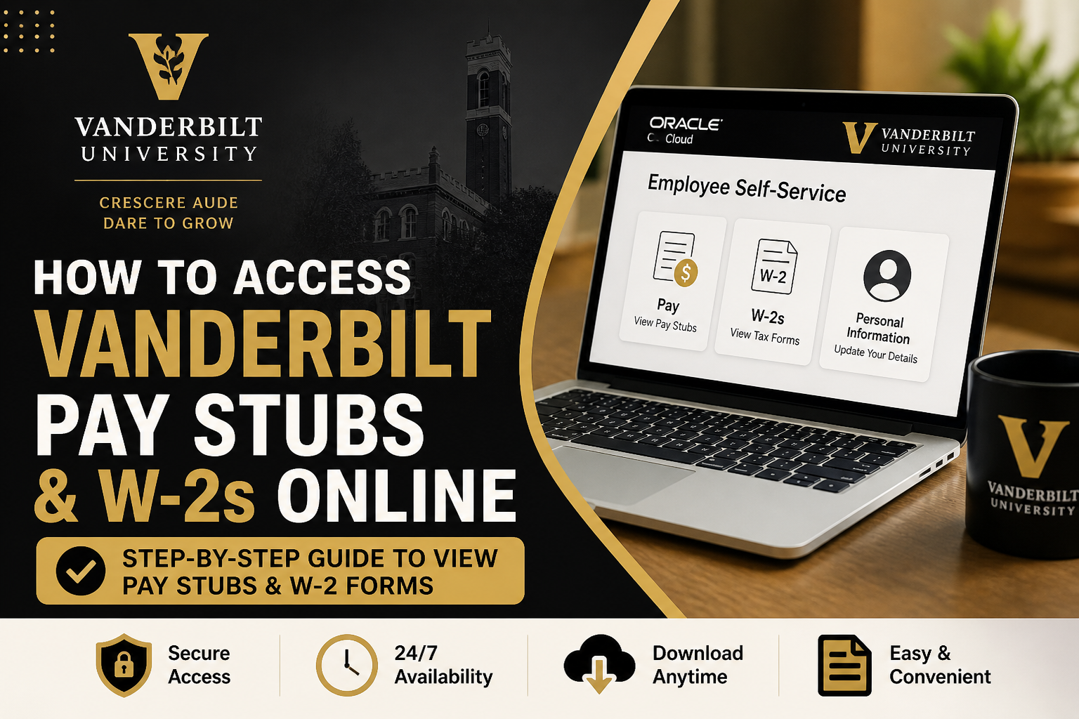 How to Access Vanderbilt Pay Stubs and W-2s Online