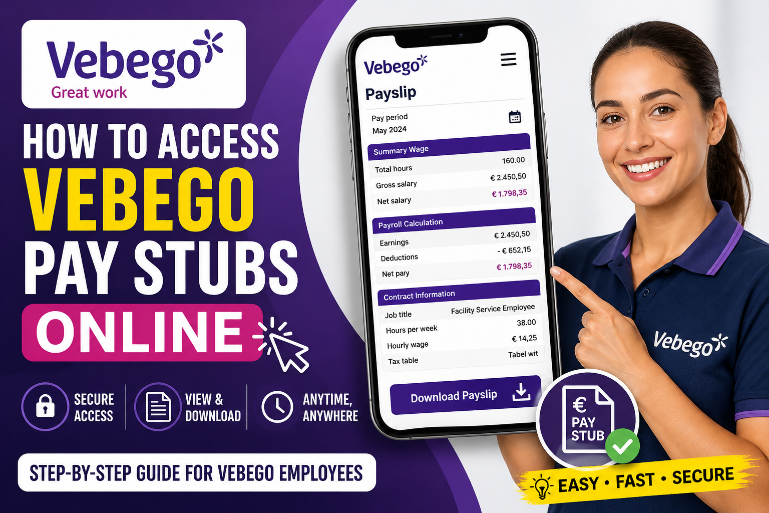 How to Access Vebego Pay Stubs Online