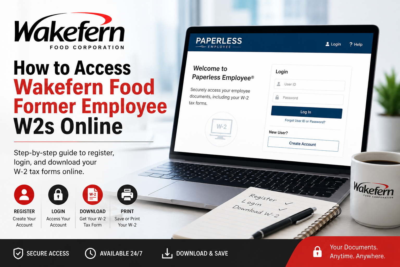 How to Access Wakefern Food Former Employee W2s Online
