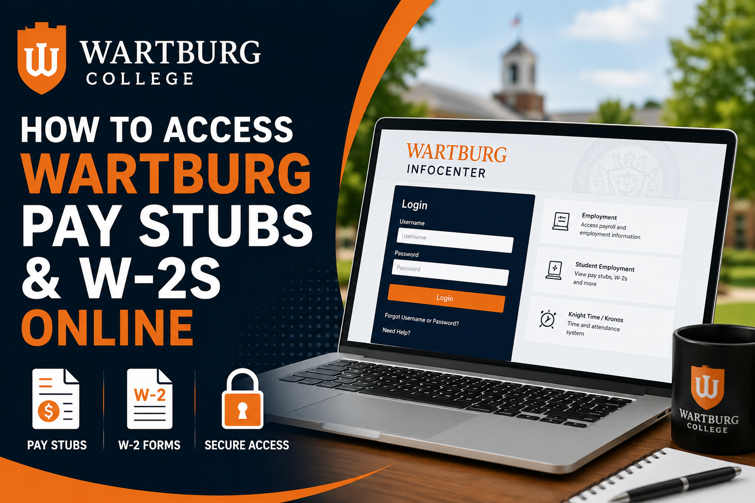 How to Access Wartburg Pay Stubs and W-2s Online