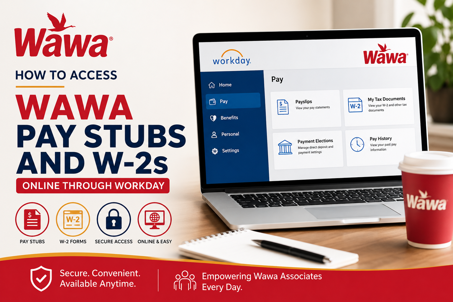 How to Access Wawa Pay Stubs & W-2s Online