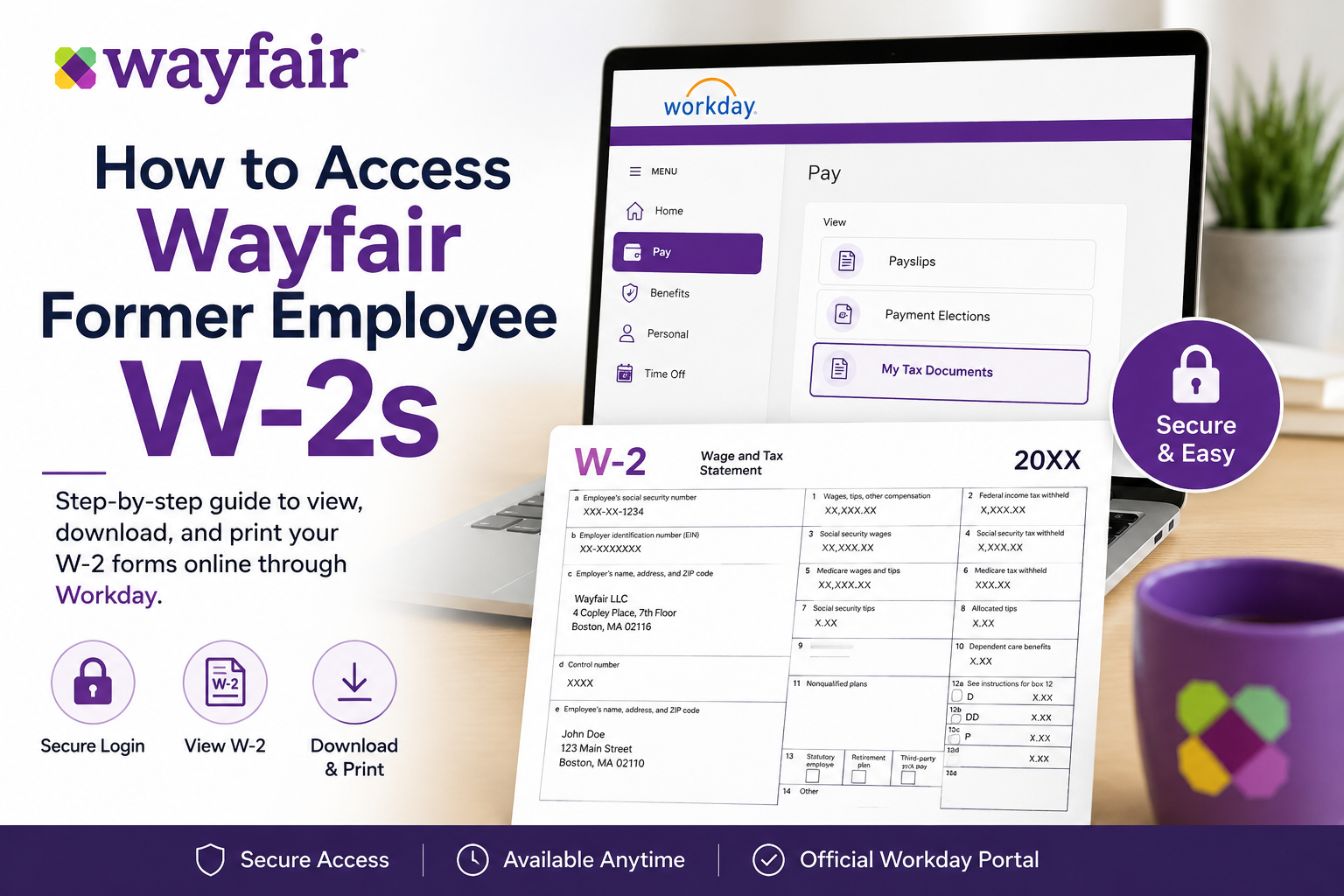 How to Access Wayfair Former Employee W-2s Online