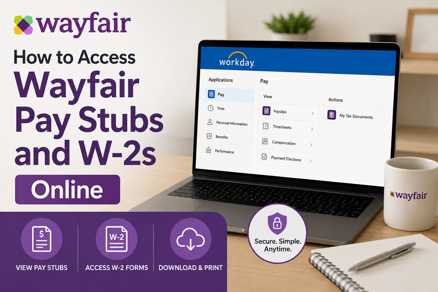 How to Access Wayfair Pay Stubs and W-2s Online