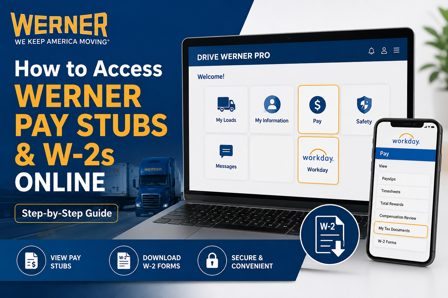 How to Access Werner Enterprises Pay Stubs and W-2s Online