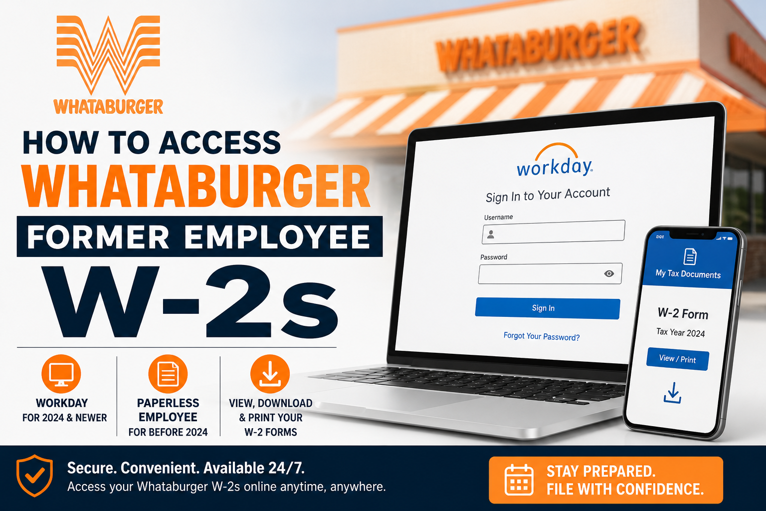 How to Access Whataburger Former Employee W-2s Online