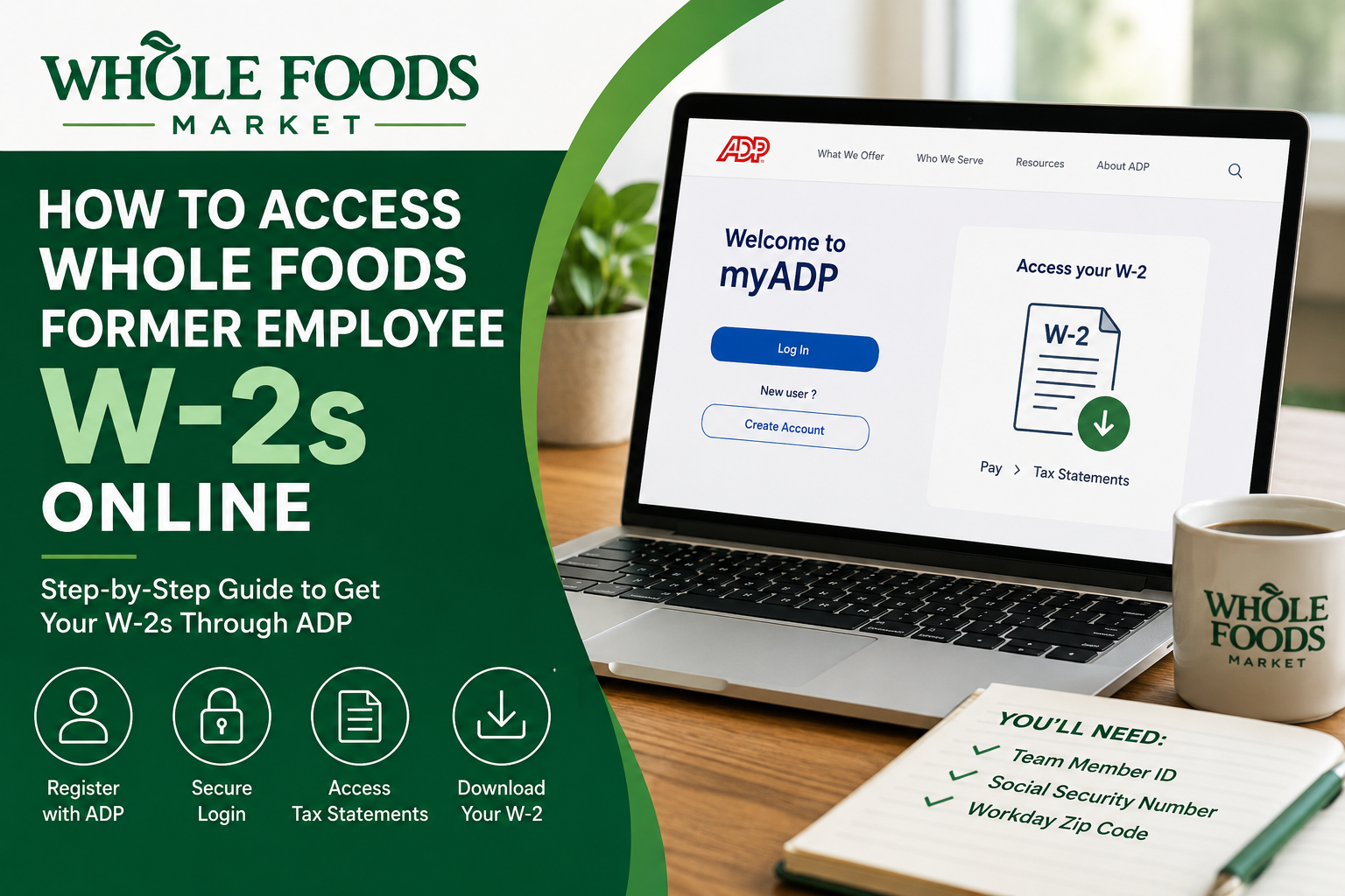 How to Access Whole Foods Former Employee W-2s Online
