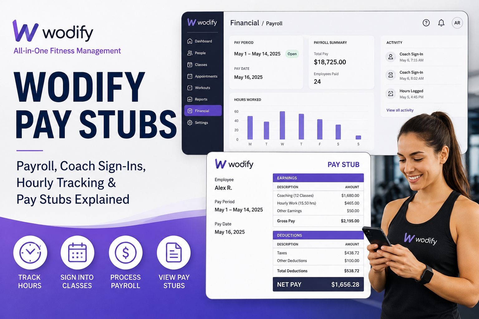 How to Access Wodify Pay Stubs, Payroll & Hours Worked