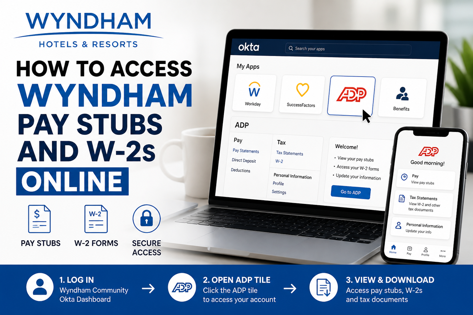 How to Access Wyndham Pay Stubs and W-2s Online