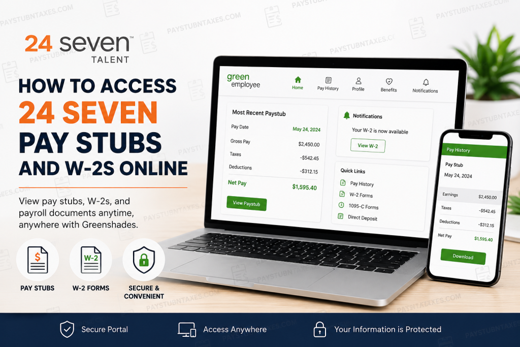 How to Access 24 Seven Pay Stubs and W-2s Online