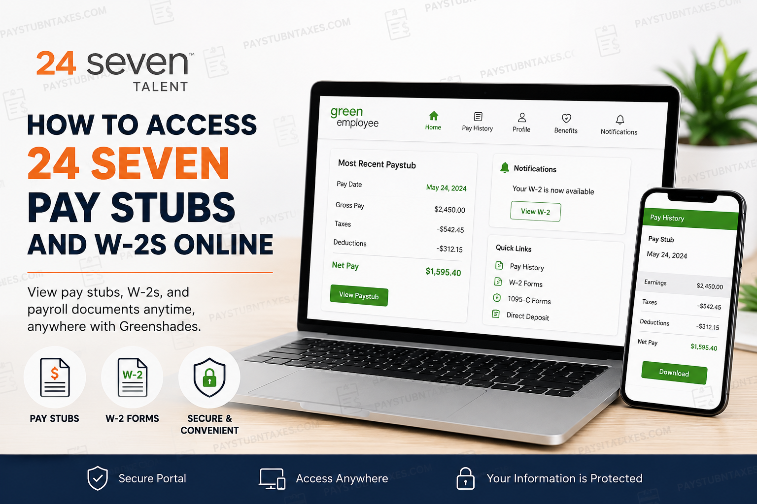 How to Access 24 Seven Pay Stubs and W-2s Online