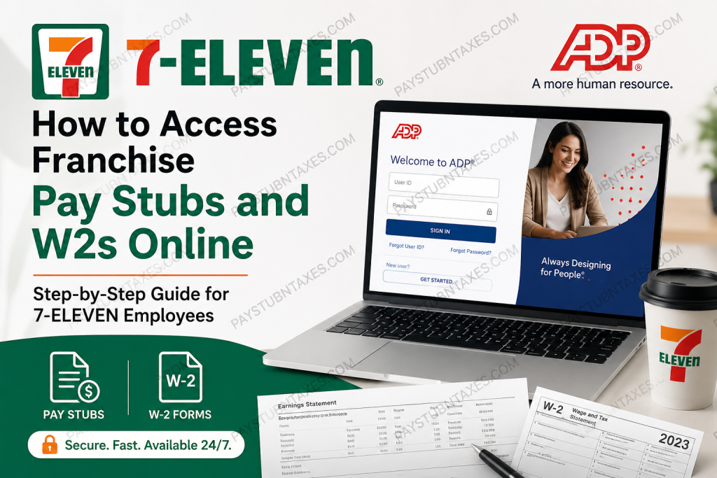 How to Access 7-ELEVEN Franchise Pay Stubs and W-2s Online