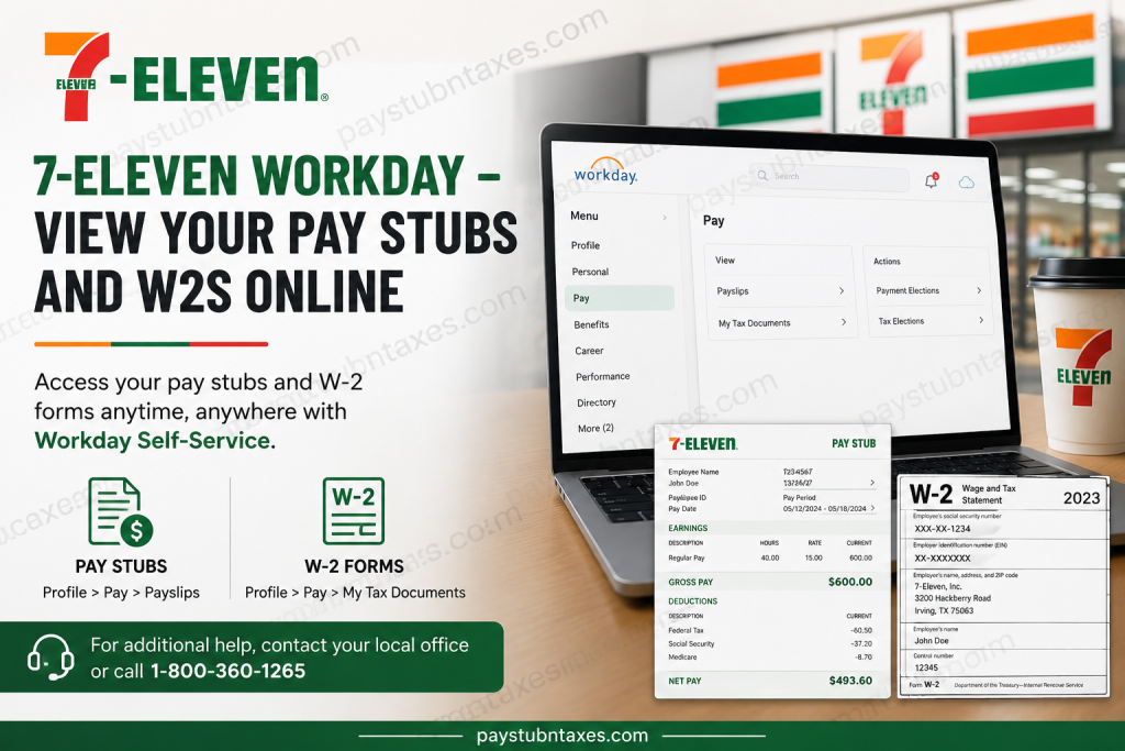 7 Eleven Workday – View Your Pay Stubs and W2s Online