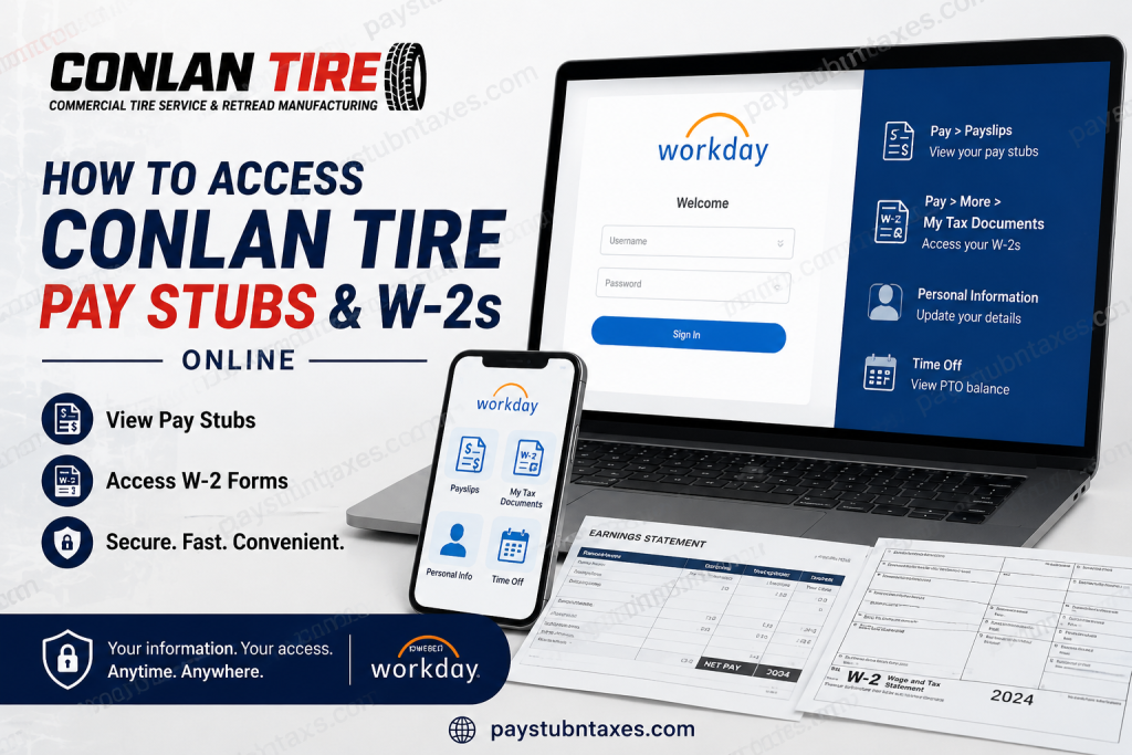 How to Access Conlan Tire Pay Stubs and W-2s Online