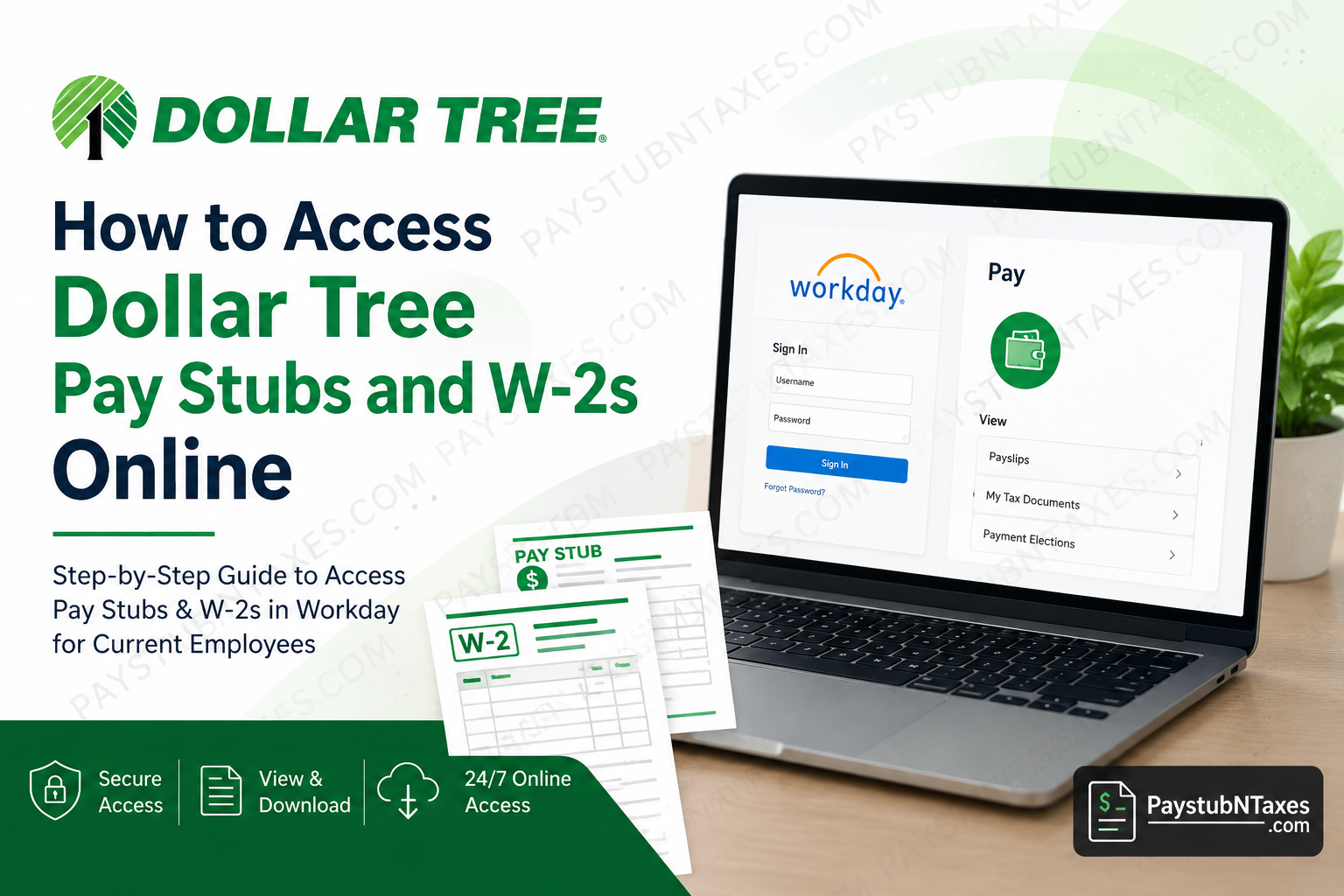 How to Access Dollar Tree Pay Stubs and W-2s Online