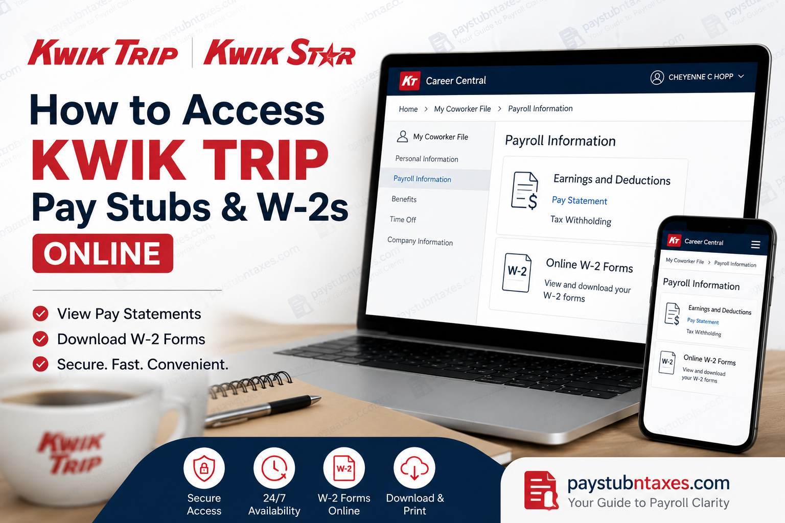 How to Access Kwik Trip Pay Stubs and W-2s Online