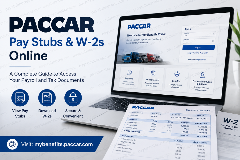 How to Access PACCAR Pay Stubs and W-2s Online