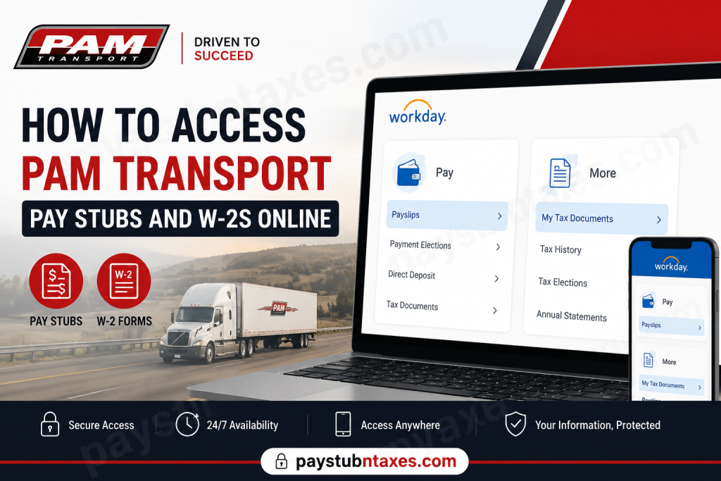 How to Access PAM Transport Pay Stubs and W-2s Online