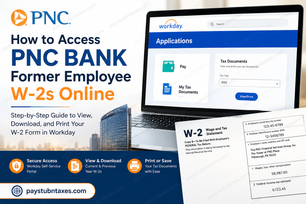 How to Access PNC Bank Former Employee W-2s Online