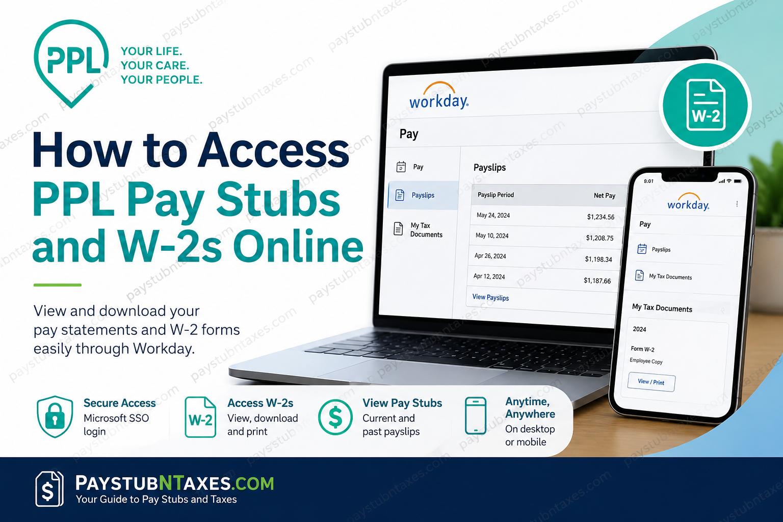 How to Access PPL Pay Stubs and W2s Online