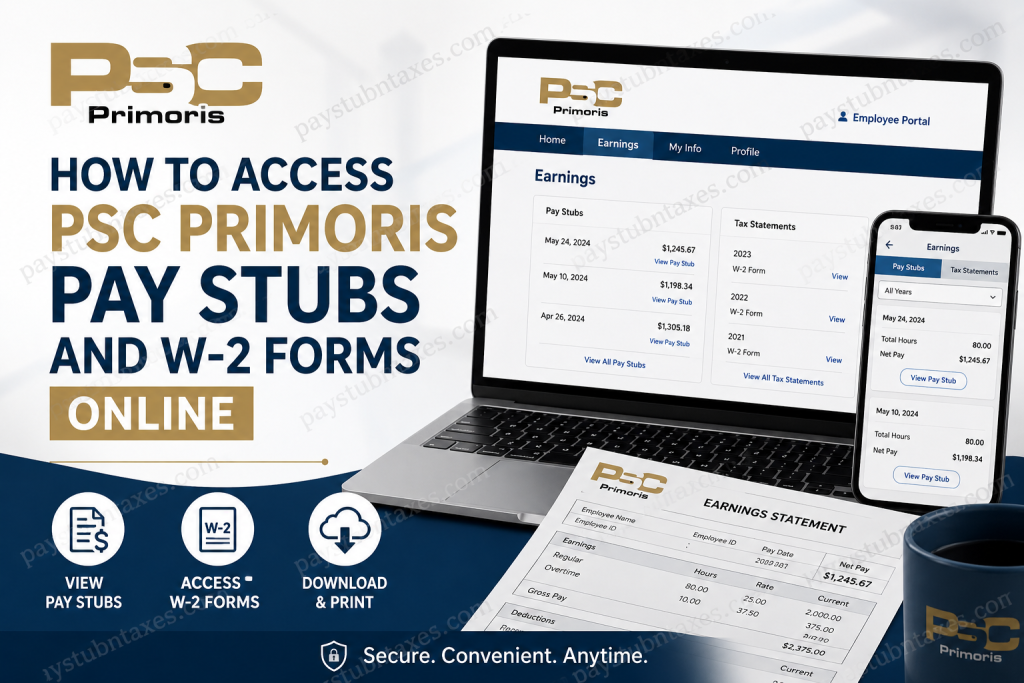 How to Access PSC Primoris Pay Stubs and W-2 Forms Online