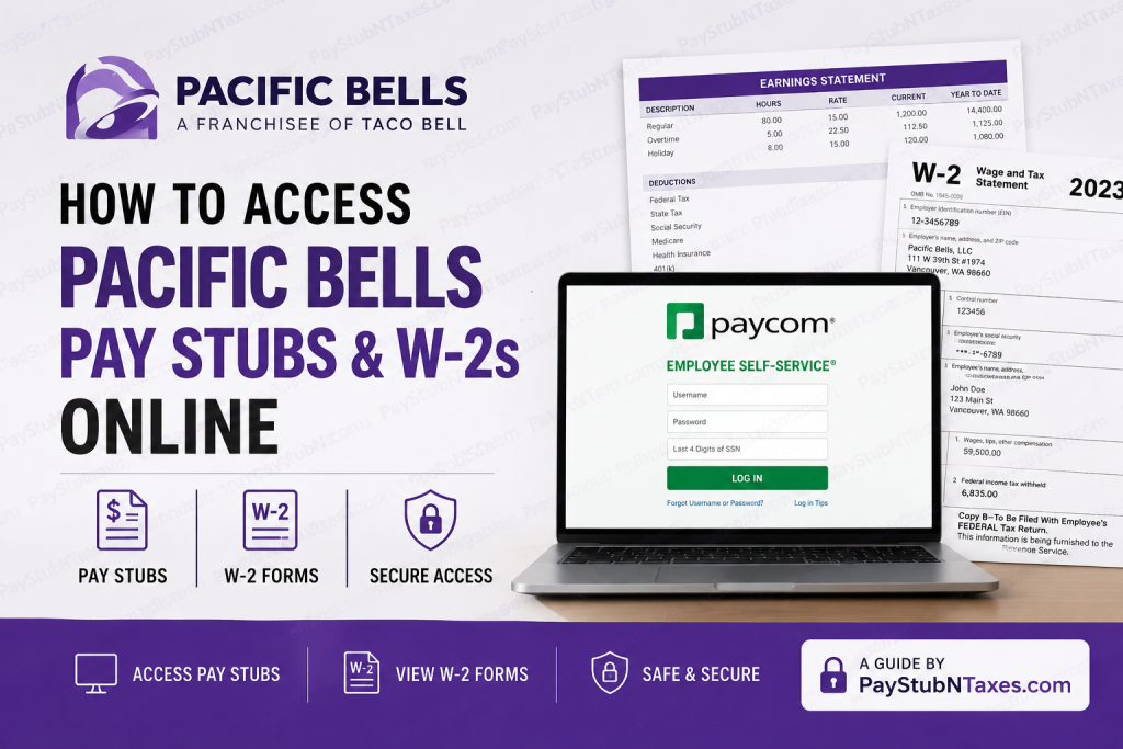 How to Access Pacific Bells Pay Stubs and W-2s Online