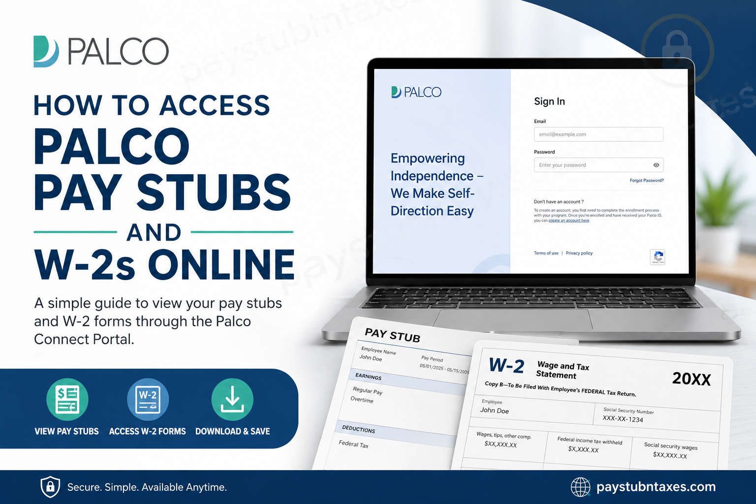 How to Access Palco Pay Stubs and W-2s Online